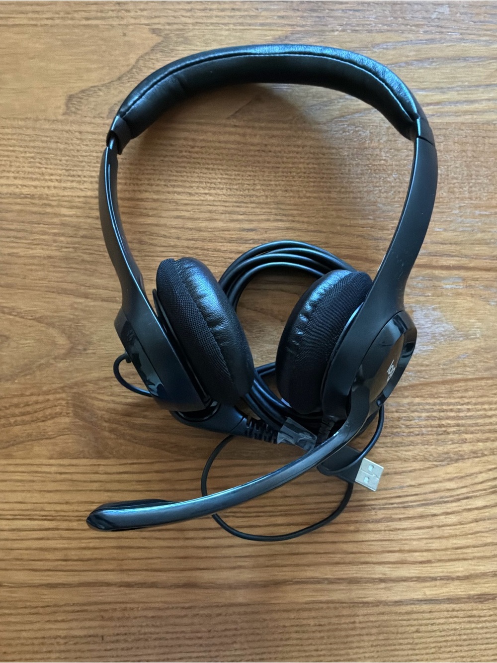 Logitech Black Wired USB Headset with Boom Microphone